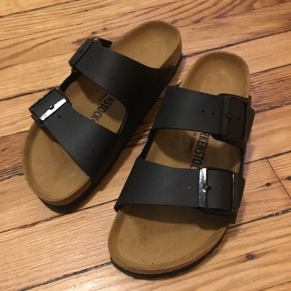 Birkenstock Arizona Sandals, 38 EU, Black